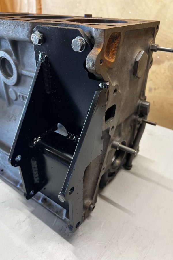 Installed Hobiedave AC Bracket left view